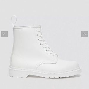 Dr. Martens White 1460 Mono Boots